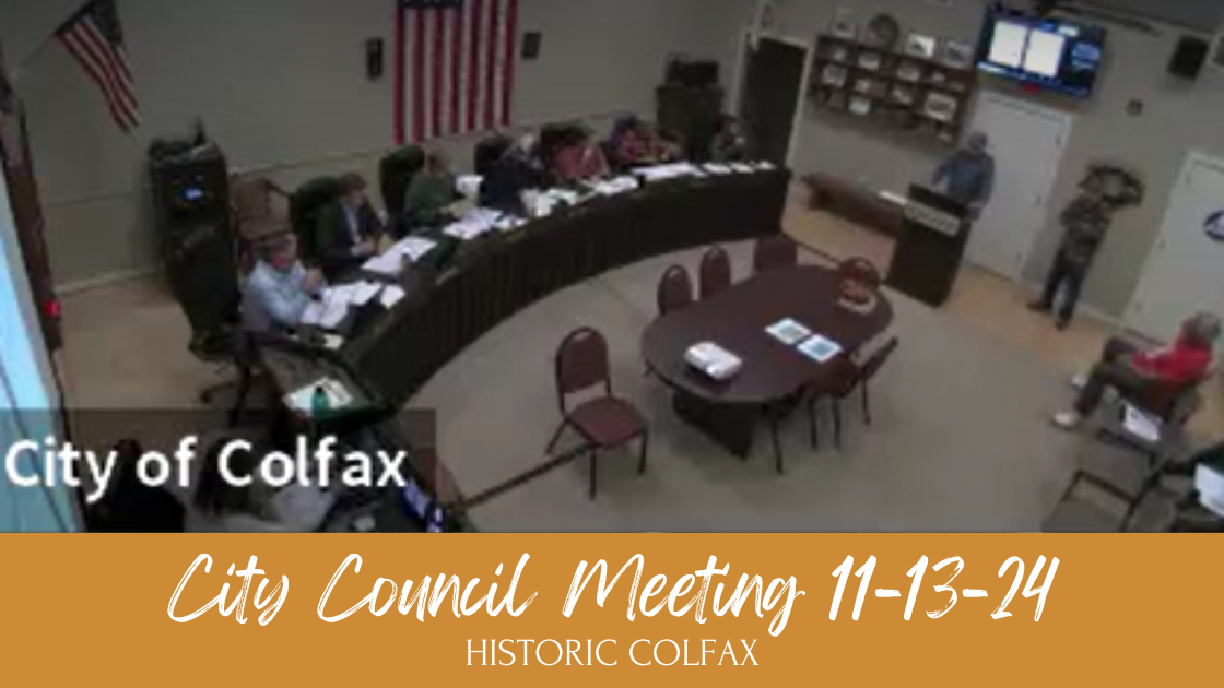 colfax city council meeting results