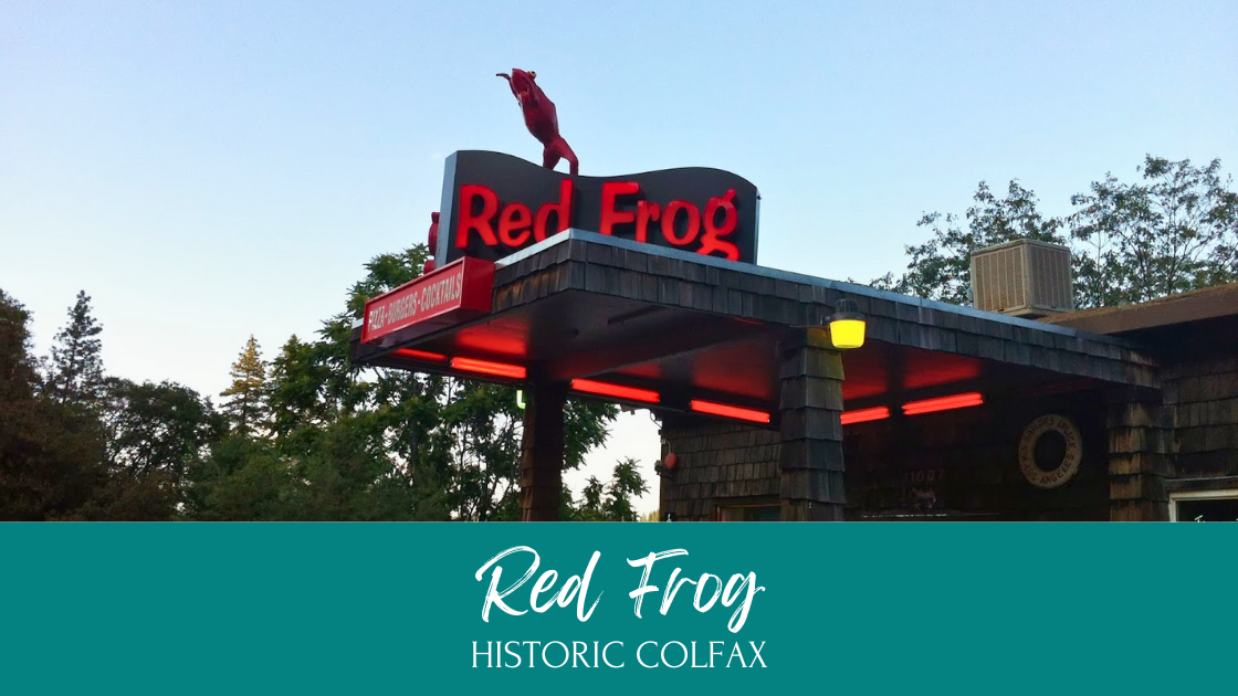 Red Frog in Colfax CA with breathtaking views and a cozy bar atmosphere