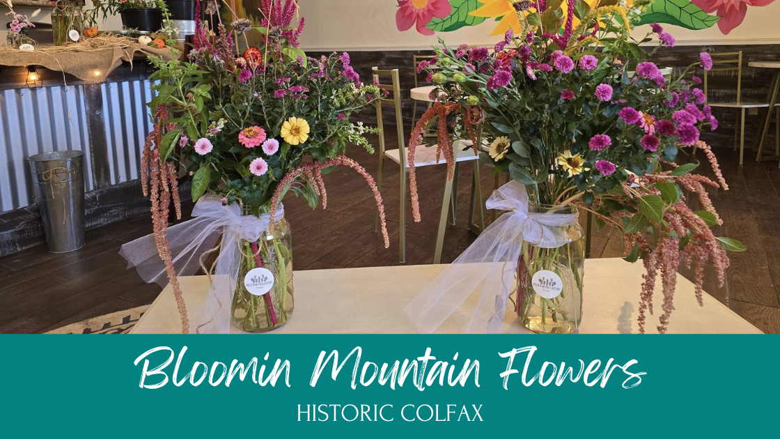 Bloomin Mountain Flowers shop in downtown Colfax at Snapdragon Provisions