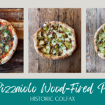 A wood-fired pizza being served at Il Pizzaiolo in Colfax, CA.