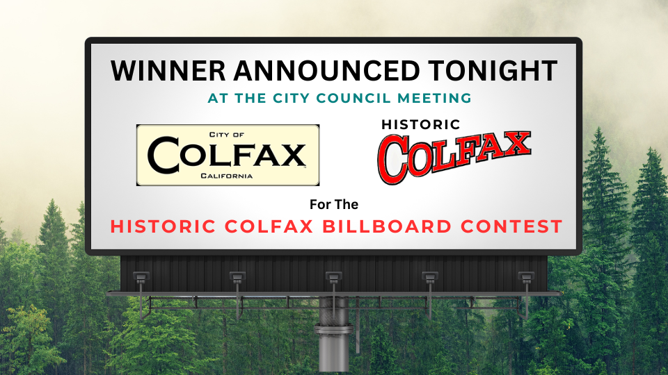 Historic Colfax Billboard Contest winner announcement event