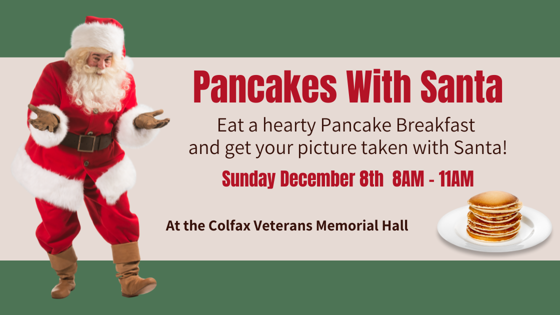 colfax ca pancake with santa event